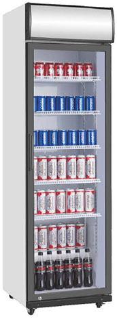 Chinese Beverage Refrigerated Showcase Manufacturer: 210~390-Litre Single Door Upright Beverage Refrigerated Showcases