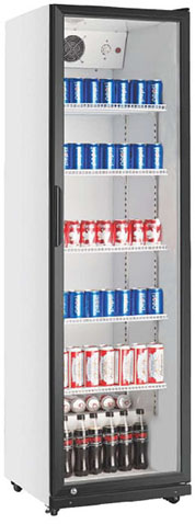 Chinese Beverage Refrigerated Showcase Manufacturer: 210~390-Litre Single Door Upright Refrigerated Beverage Display Cases
