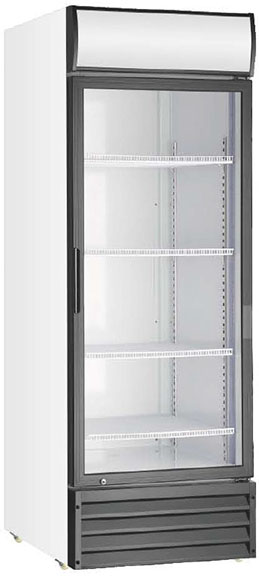 Chinese Beverage Chiller Manufacturer: 500~600-Litre Single Door Fan Cooling Upright Beverage Chiller Showcases