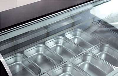 Ice Cream Pans ice cream Showcase GN1-4 stainless steel food pans